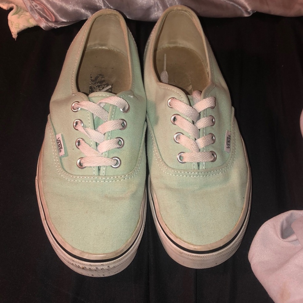 Mint green vans